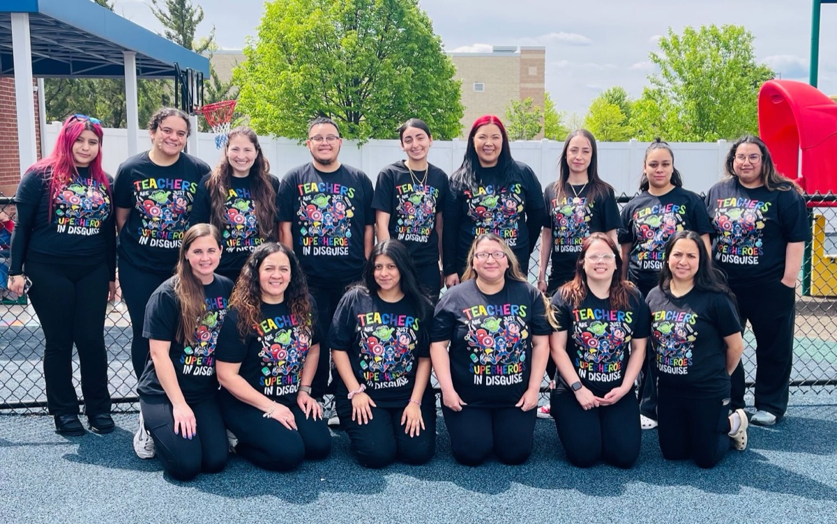 The full SBA team in matching Teacher Appreciation shirts